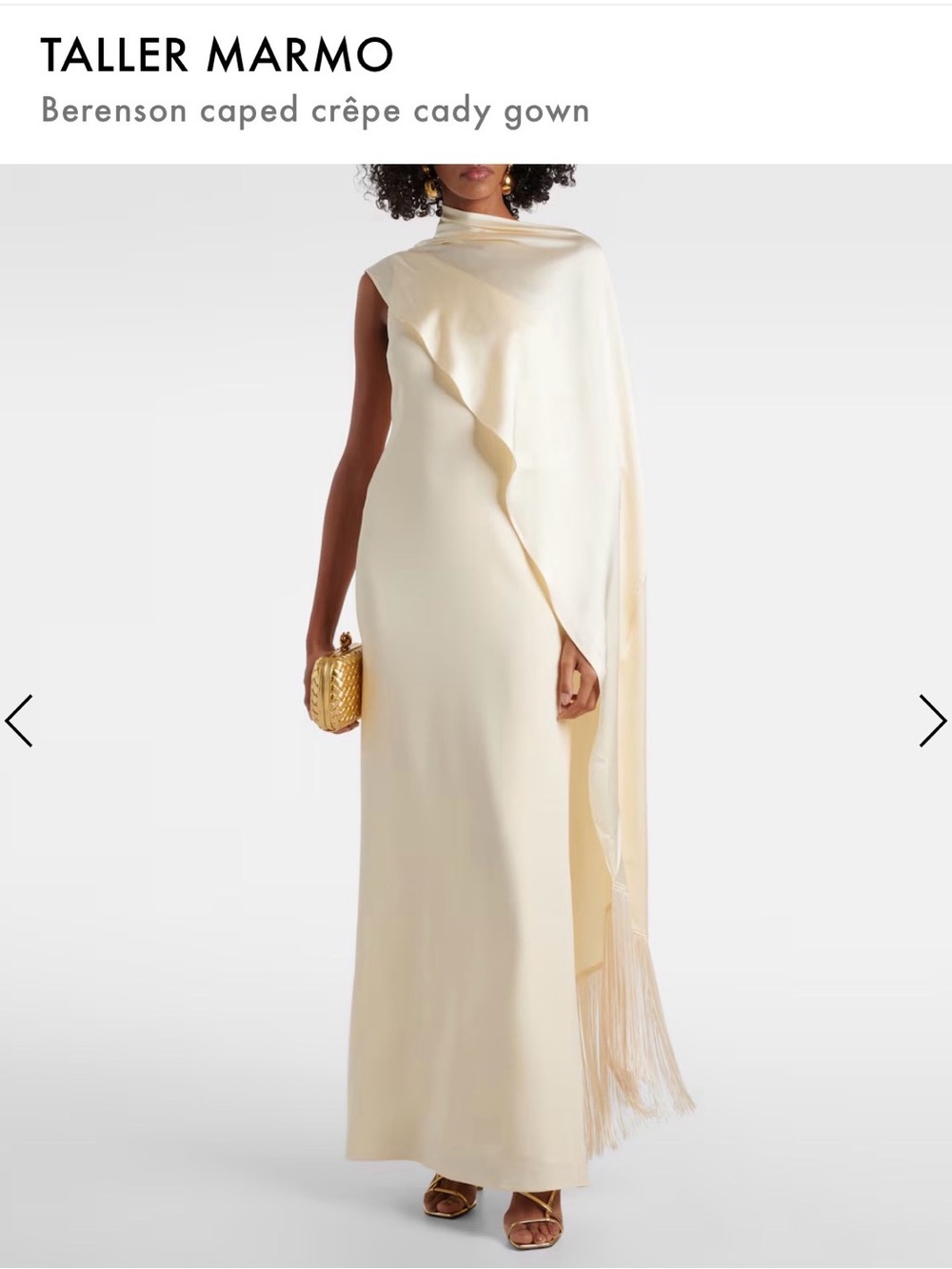Taller Marmo Berensen Cream Maxi Gown